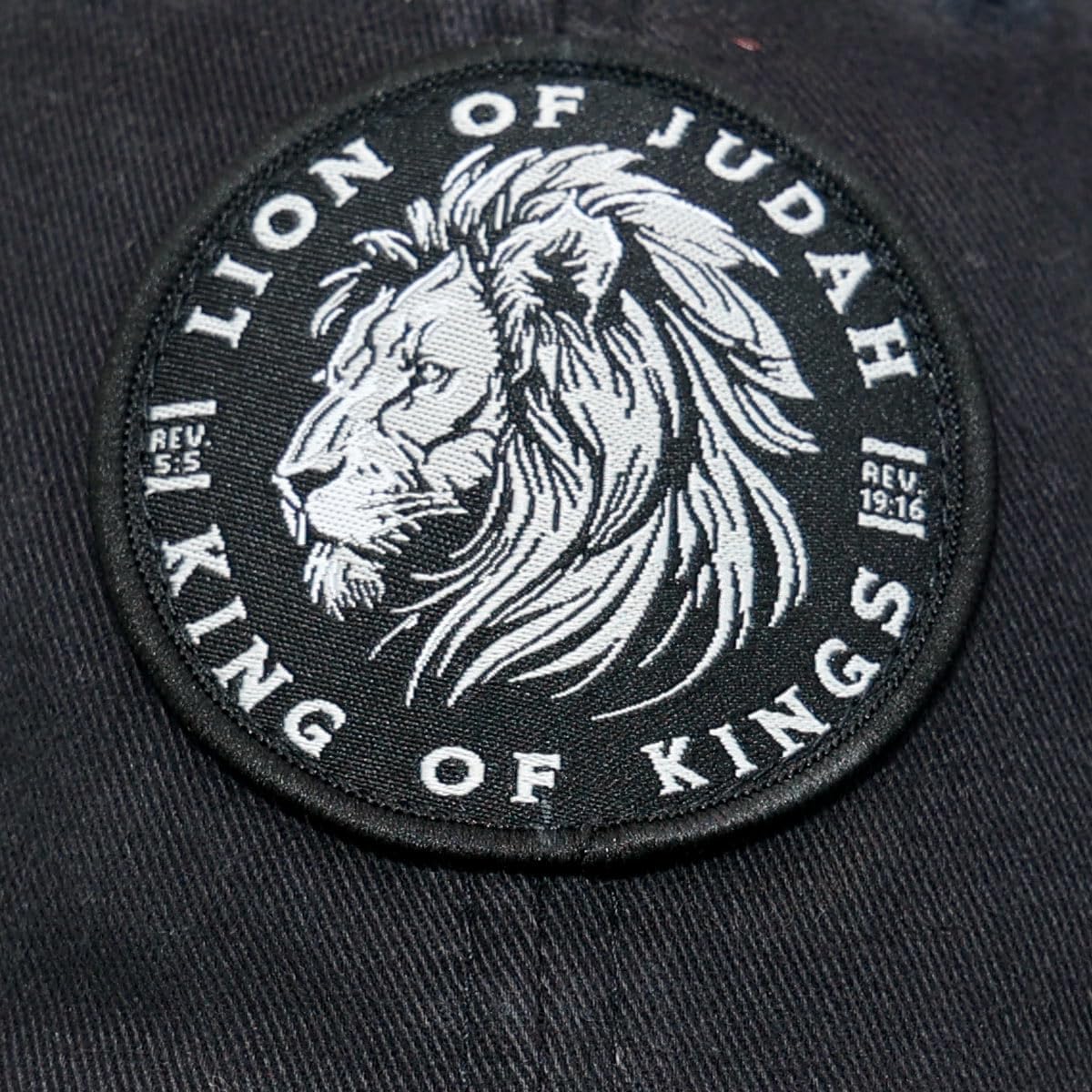 Kerusso - Lion of Judah - King of Kings - Rev. 5:5, Rev. 19:16 - Cotton - Men's Baseball Cap Hat - One Size Fits Most, Charcoal