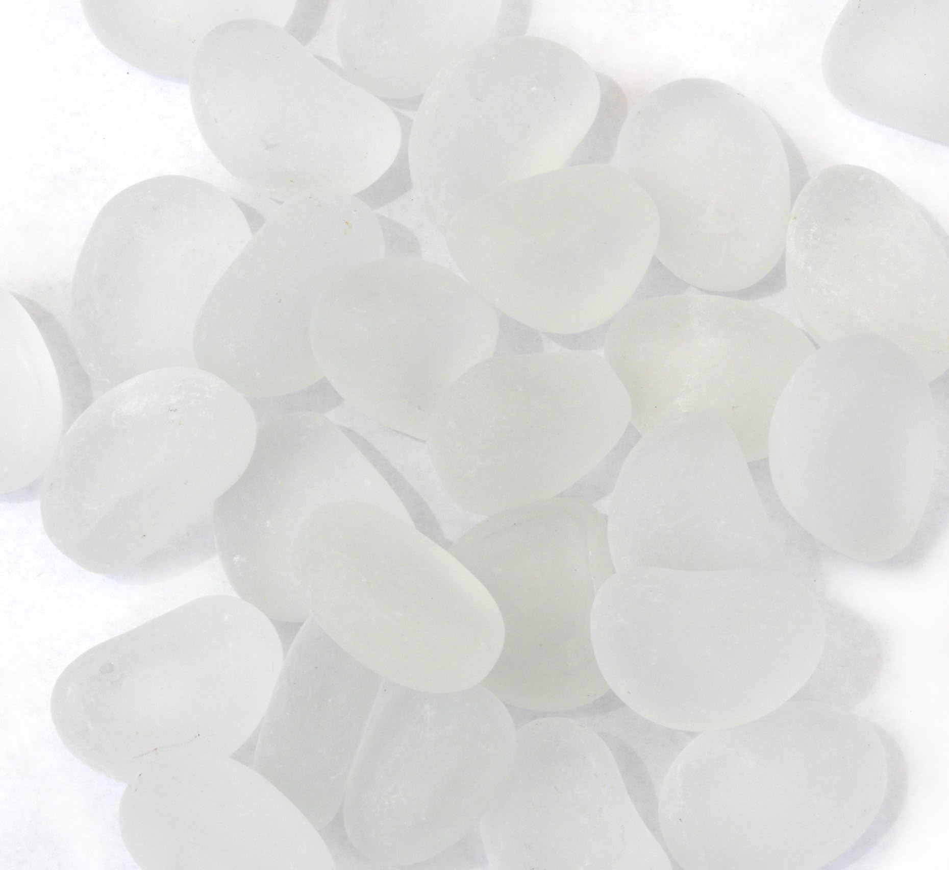 Manufactured Sea Glass Pebbles, 2.5 lb. Bag, Frost