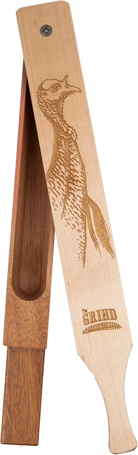 THE GRIND Box Calls, Wooden Turkey Box Calls Perfect for Novice and Pro Hunters, Multiple Designs & Sizes, Three Ridges Locator Box Call