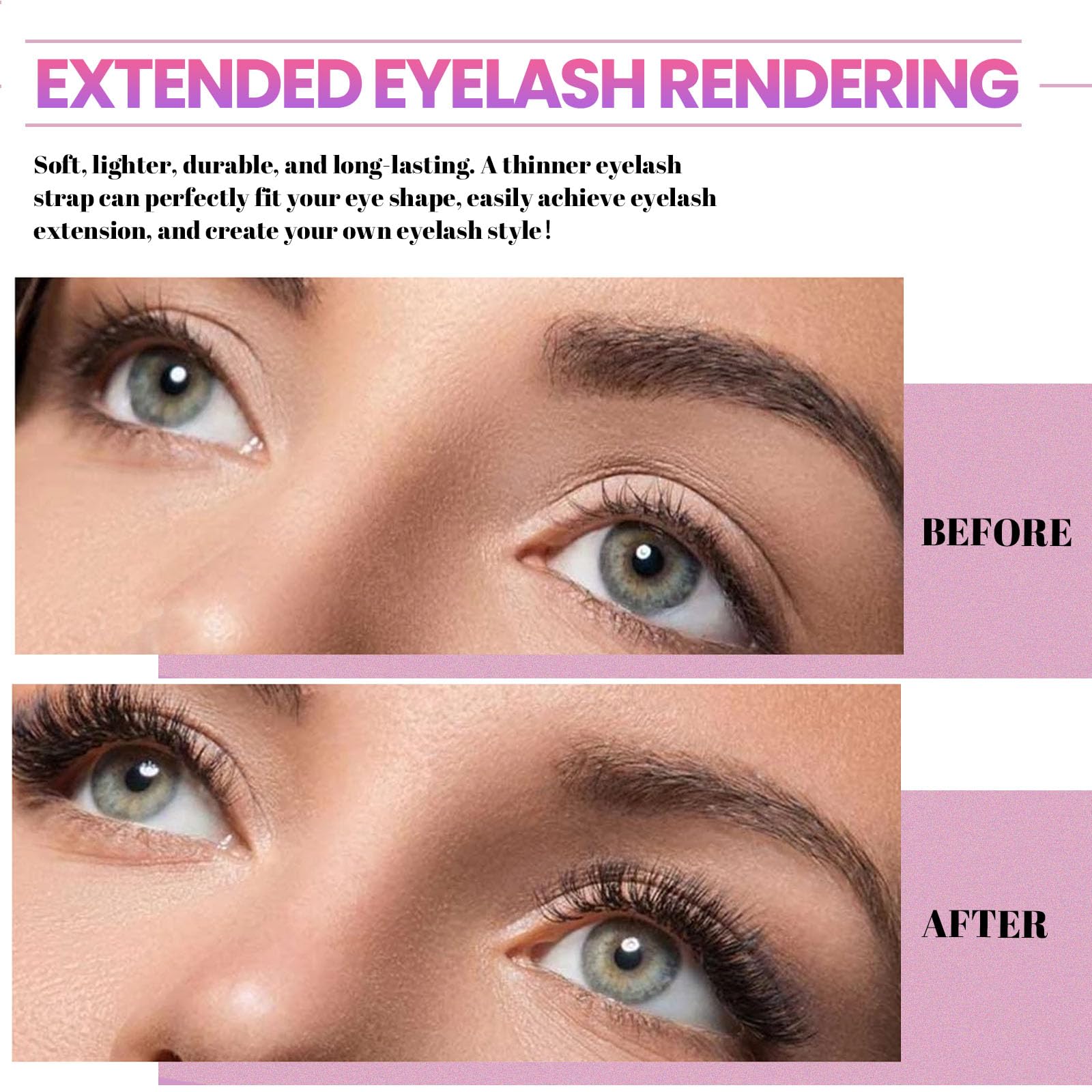 Zestaw do przedłużania rzęs DIY 720 sztuk Cluster D Curl 10-18 mm 30D 40D z klejem i uszczelniaczem