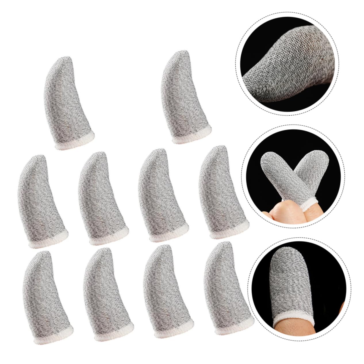Didiseaon 10 Pack Anti-Friction Guards Touchscreen Waterproof Thumb Protection Cut Resistant Comfortable Game Supplies