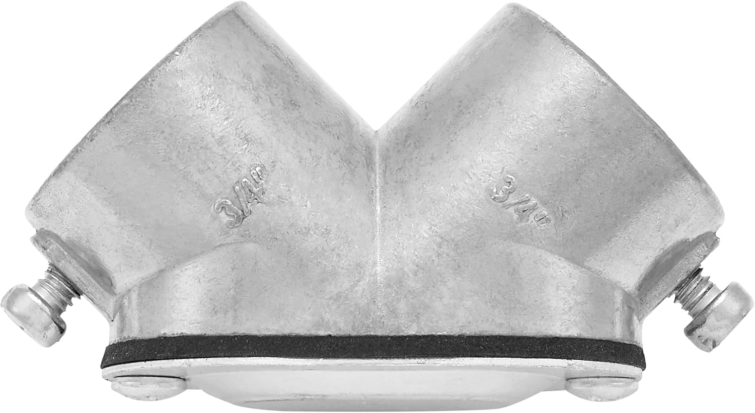 Maxxima 3/4 in. Conduit Pull Elbow, EMT to EMT Fitting for Wire Installation, Right Angle 90-Degree Bend, Threaded, Zinc Die Cast (6 Pack)