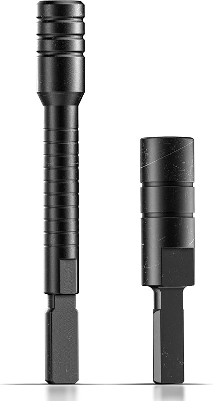 Galvanox Add-on Accessories Designed for Leatherman Multi-tools, Bit Driver Extender, and Flat Bit to 1/4" Hex Adapter (Black)