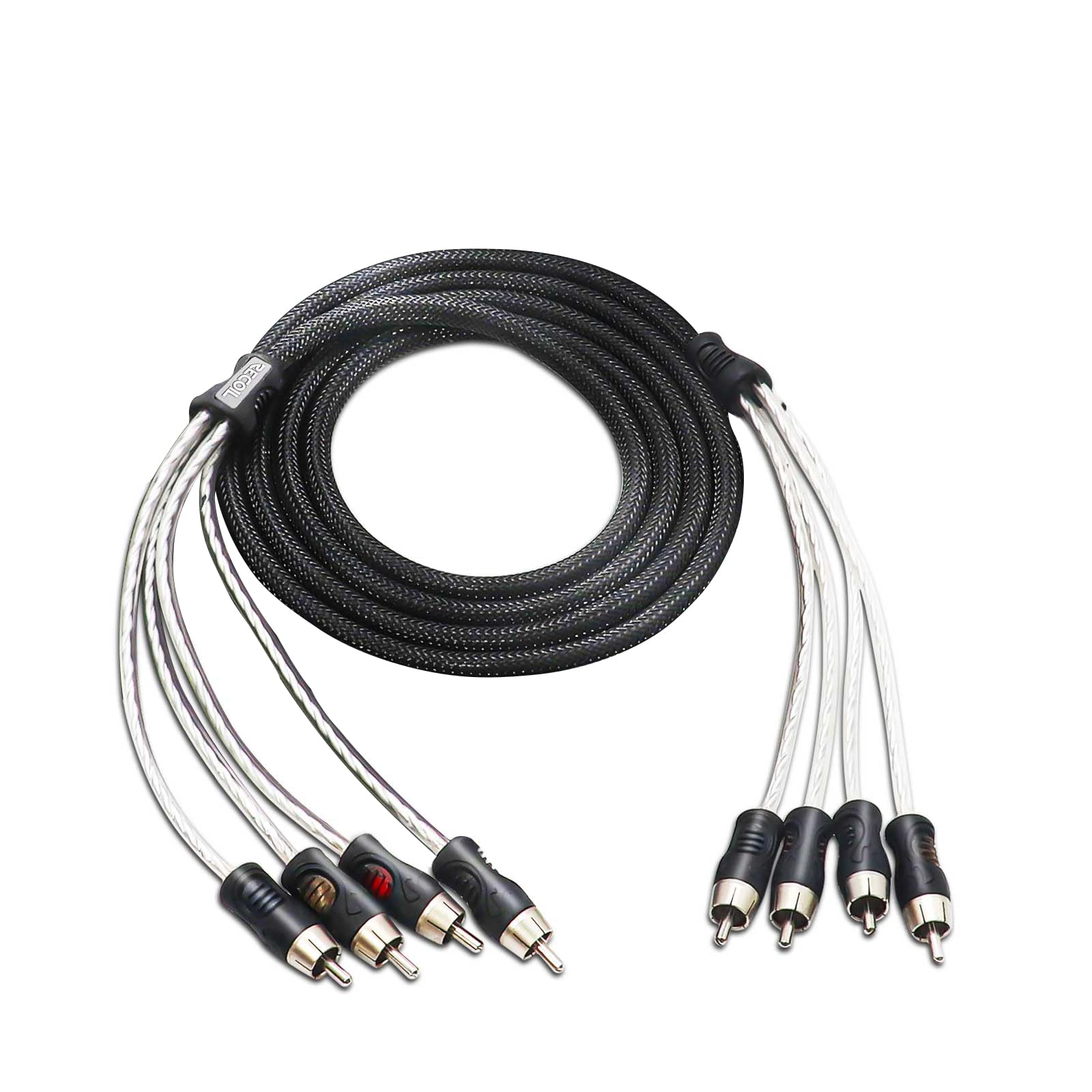 Amazon.com: RECOIL PCI46 6ft 4 Channel RCA Audio Interconnects