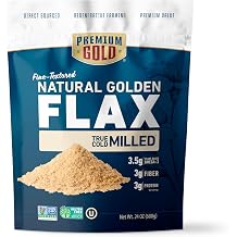 Premium Gold Natural Golden True Cold Milled Flaxseed 24 oz