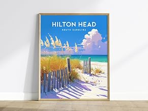 momima Hilton Island Coligny Beach Coastal Art Print - Beach House Wall Decor