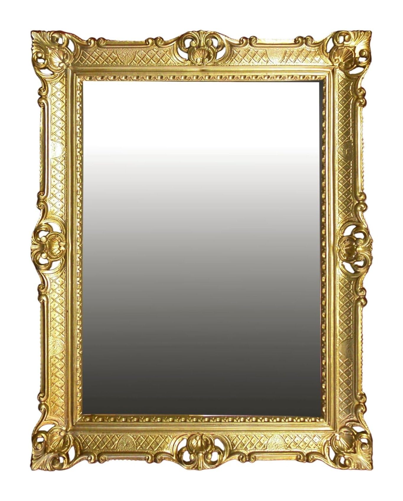 Espejo grande oro oro marco barroco falso vintage cm 90 x 70 cm