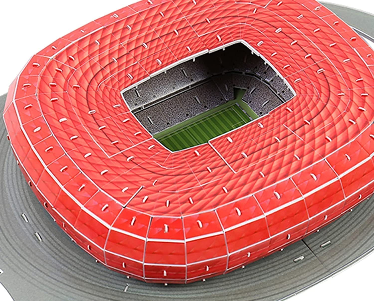 Allianz Fußballstadion 3D-Puzzle, Bauspielzeugmodell, 110 Teile, manuelle Montage, Puzzle