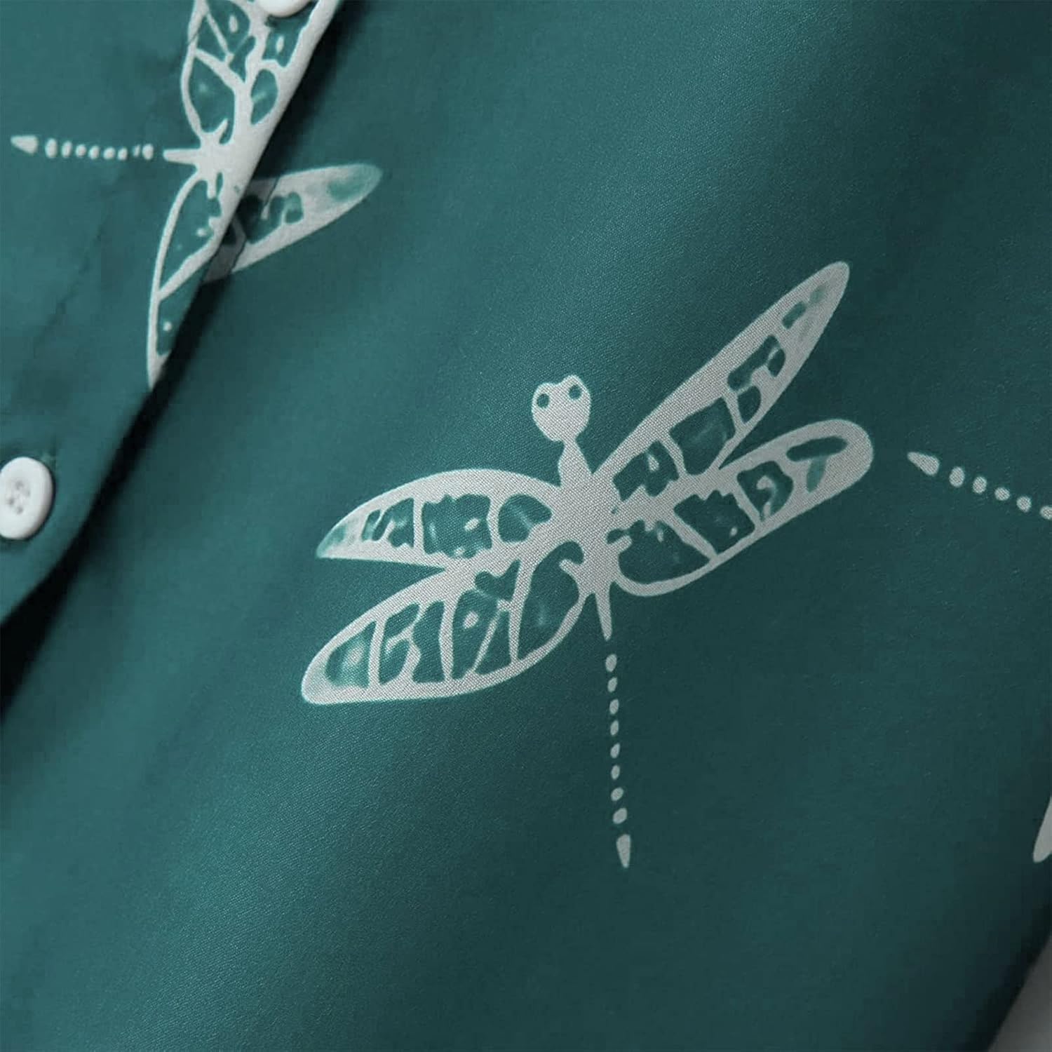 Short Sleeve Floral Tops for Women Summer Flower Printed V Neck Tshirts Button Down Tops Dressy Casual - Image 4