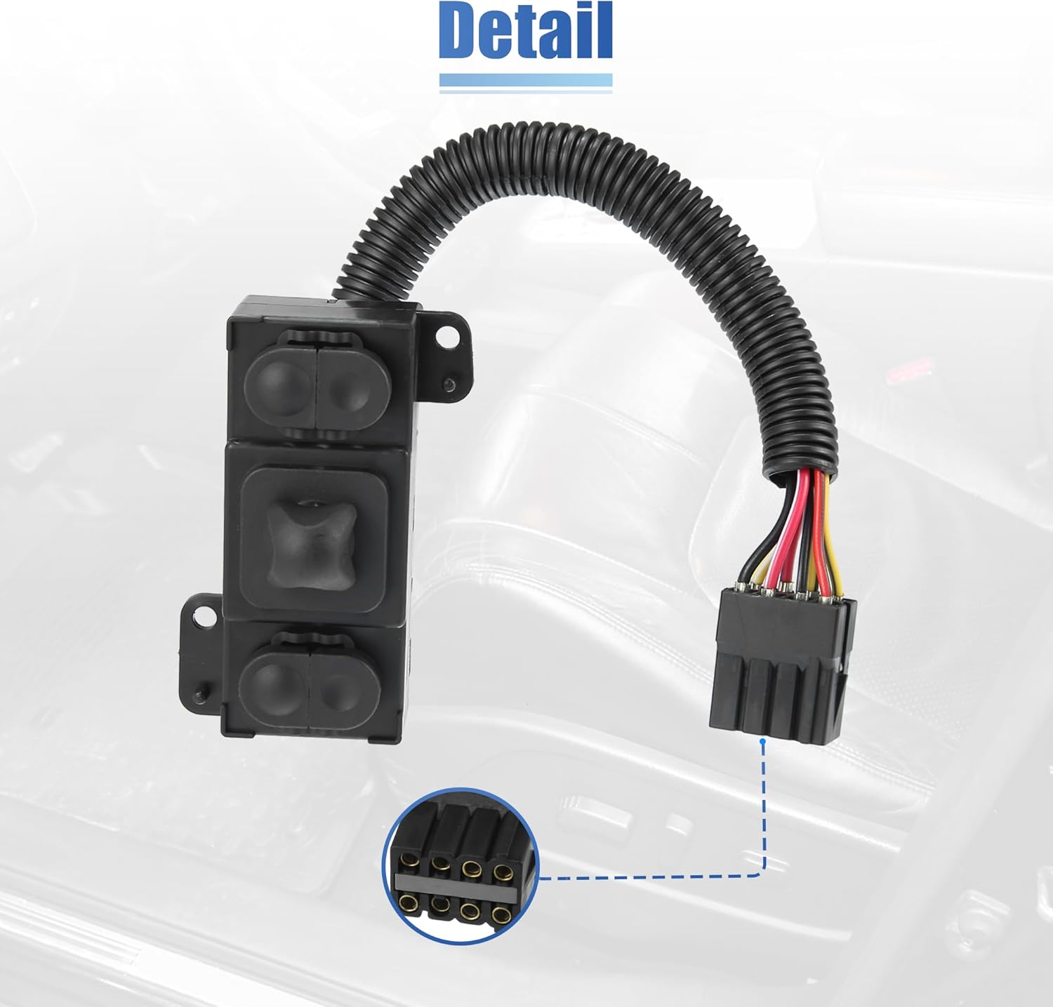 X AUTOHAUX F58Z-14A70-1A Front Left Driver Side Power Seat Switch for Ford Explorer Sport Trac 2001 Explorer 1995-2001 for Ford Explorer Sport 2001