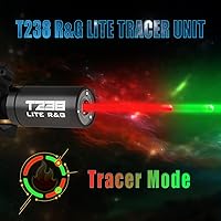 Vista 3 de LITE R&G Airsoft Tracer Unit, Spitfire Tactical Bozal Flash Simulador para Airsoft/Gel Blaster con interfaz roscada CCW de 0.551 in