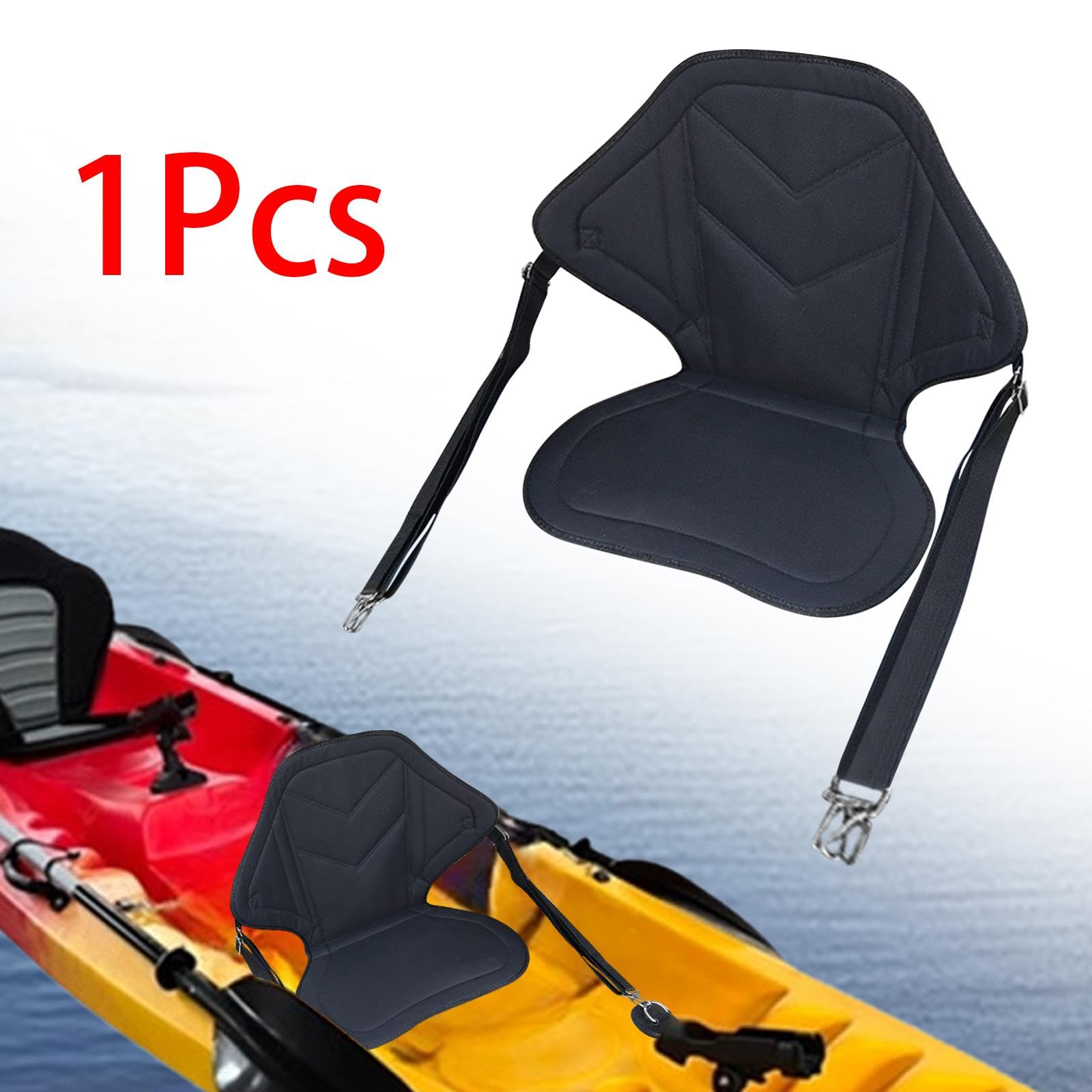 Harilla Kajaksitz, Bootssitz, Premium-Erwachsenensitz, Bequeme Rückenlehnenunterstützung, Paddle-Board-Sitz, Kanusitz für Kajak, Surfbrett, Fischerboot