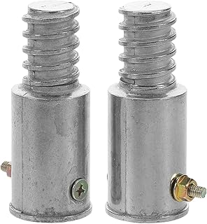 Garneck Aluminum Alloy American Threaded Connection Parts for Extension Poles Compatible with Wood and Metal Rods 2.55 X 1.02 Inches Industrial Fastener Hardware