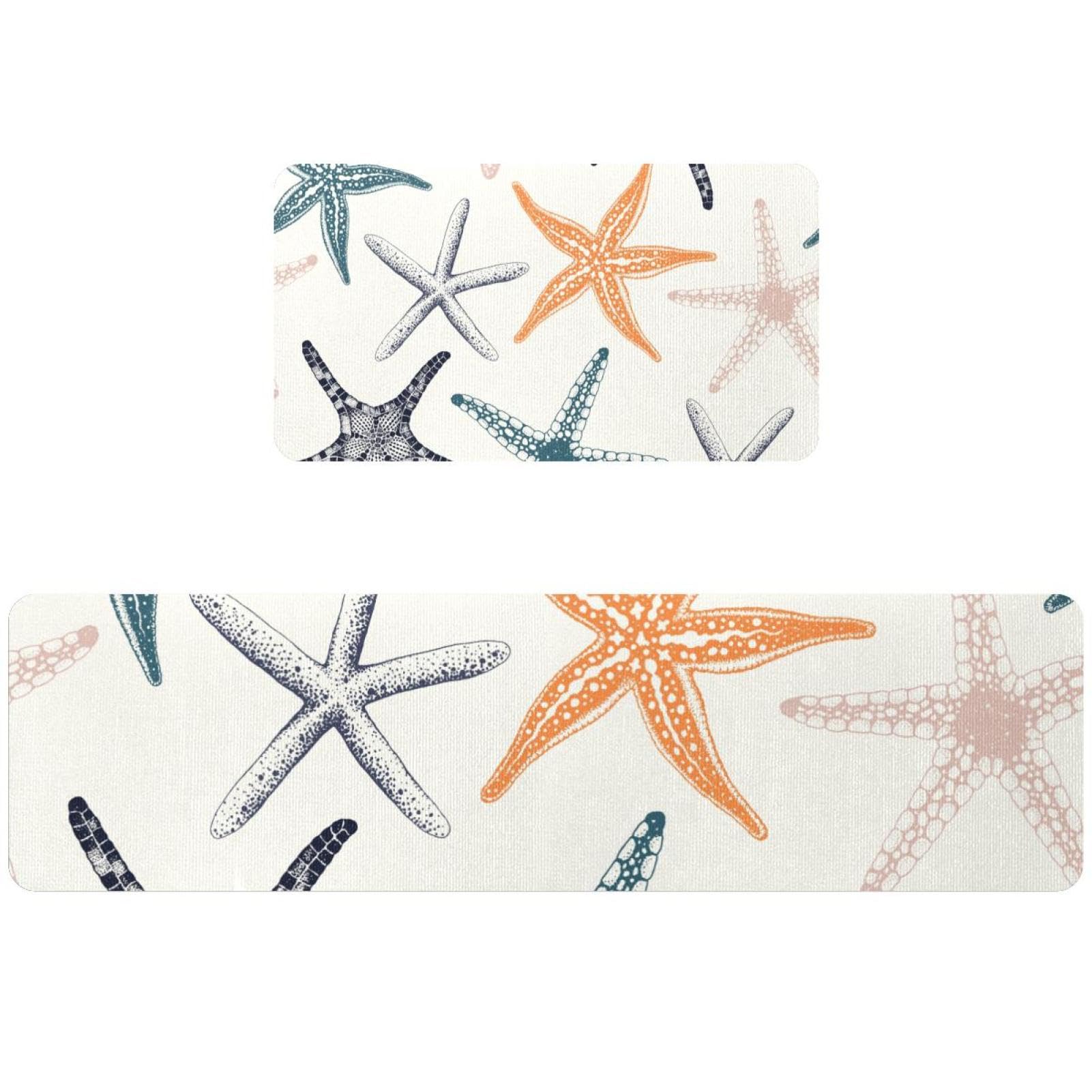 Alfombra de cocina absorbente para pasillo y cuarto de lavado con diseño beige