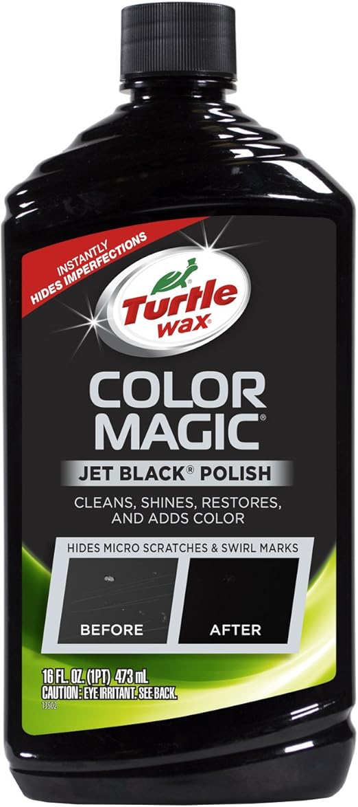 Turtle Wax T374KTR Color Magic Car Polish, Black 16 oz
