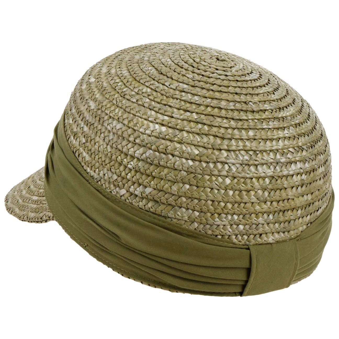 Seeberger Grace Stroh Sonnencap Damen - Sommercap Damencap mit Schirm Sommer Frühling-Sommer - One Size helloliv