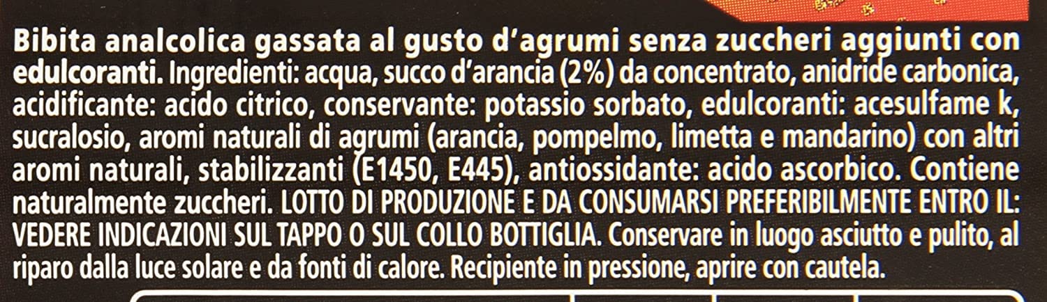 Schweppes Zero agrumi Citrus Lemonade Sans Sucre PET 0,6 L Rafraîchissant