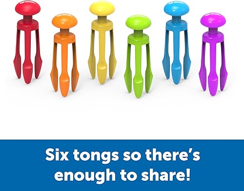 Miniatura 4 de Learning Resources Pinzas de 3 puntas, pinzas de agarre para lápices, cubo sensorial, juguete de motricidad fina, juego de 6, a partir de 4 años