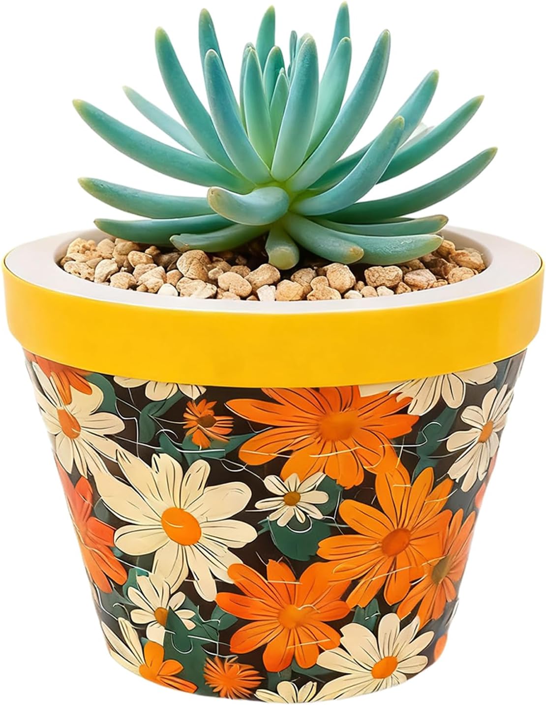 花用パズル花瓶,思い出のフラワーポット クラフトキット デコレーション - 三次元ジグソーパズル 大人向け 花瓶 - 子供と女性向け