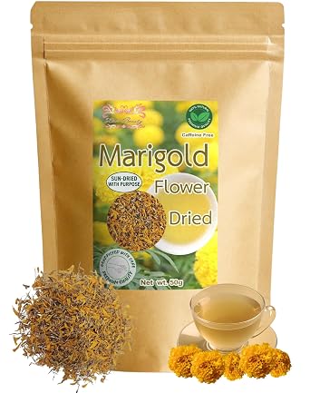 Hida Beauty Dried Premium Marigold Flower 1.76 Ounce
