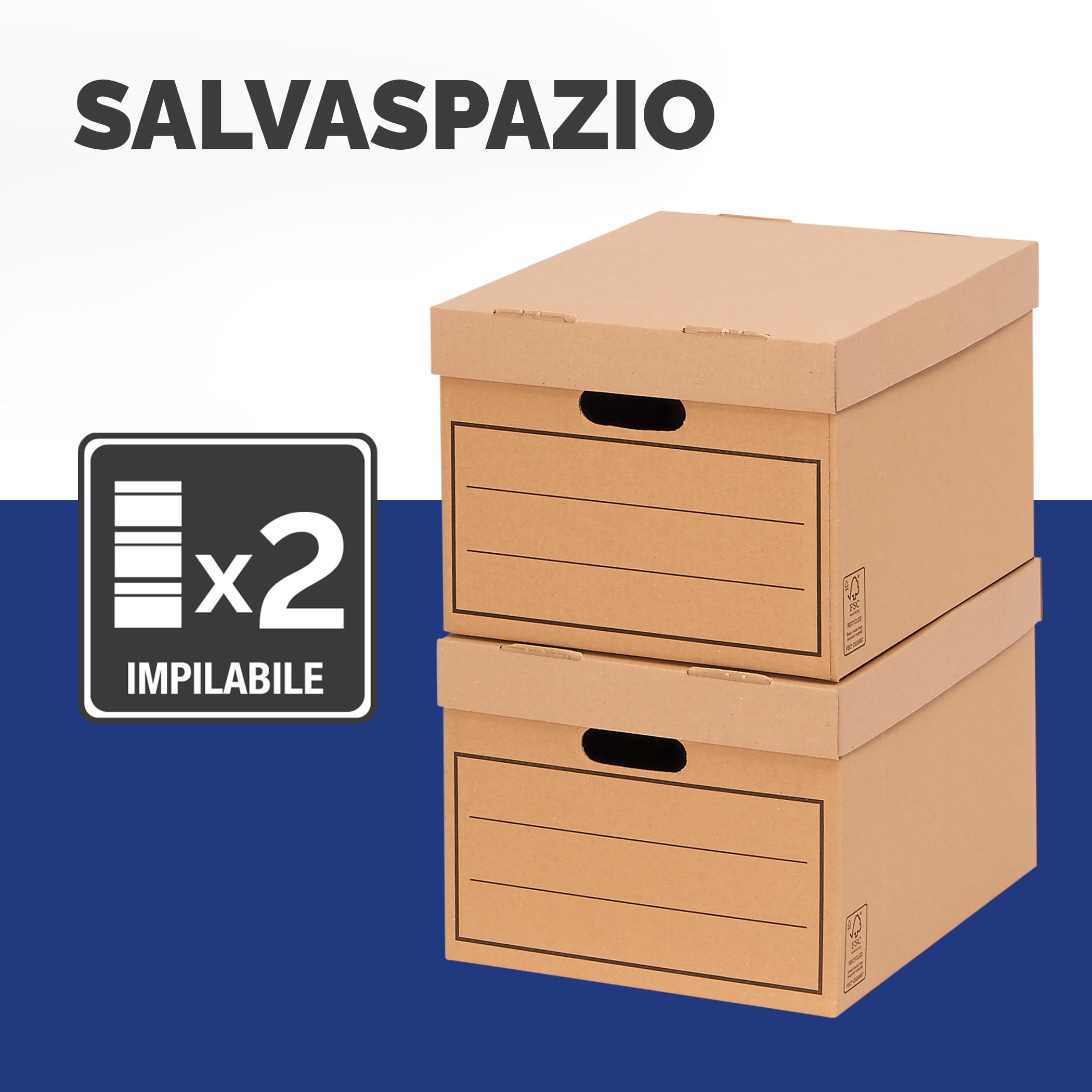 Bankers Box Scatole cartone per archivio, scatola per tutti gli usi, dimensioni 32 x 25 x 39 cm, confezione da 10, colore marrone