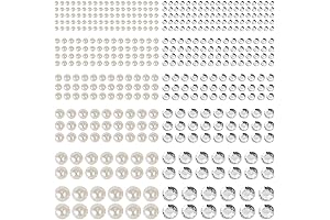 1982 PCS Self-Adhesive Rhinestone Hair Gems