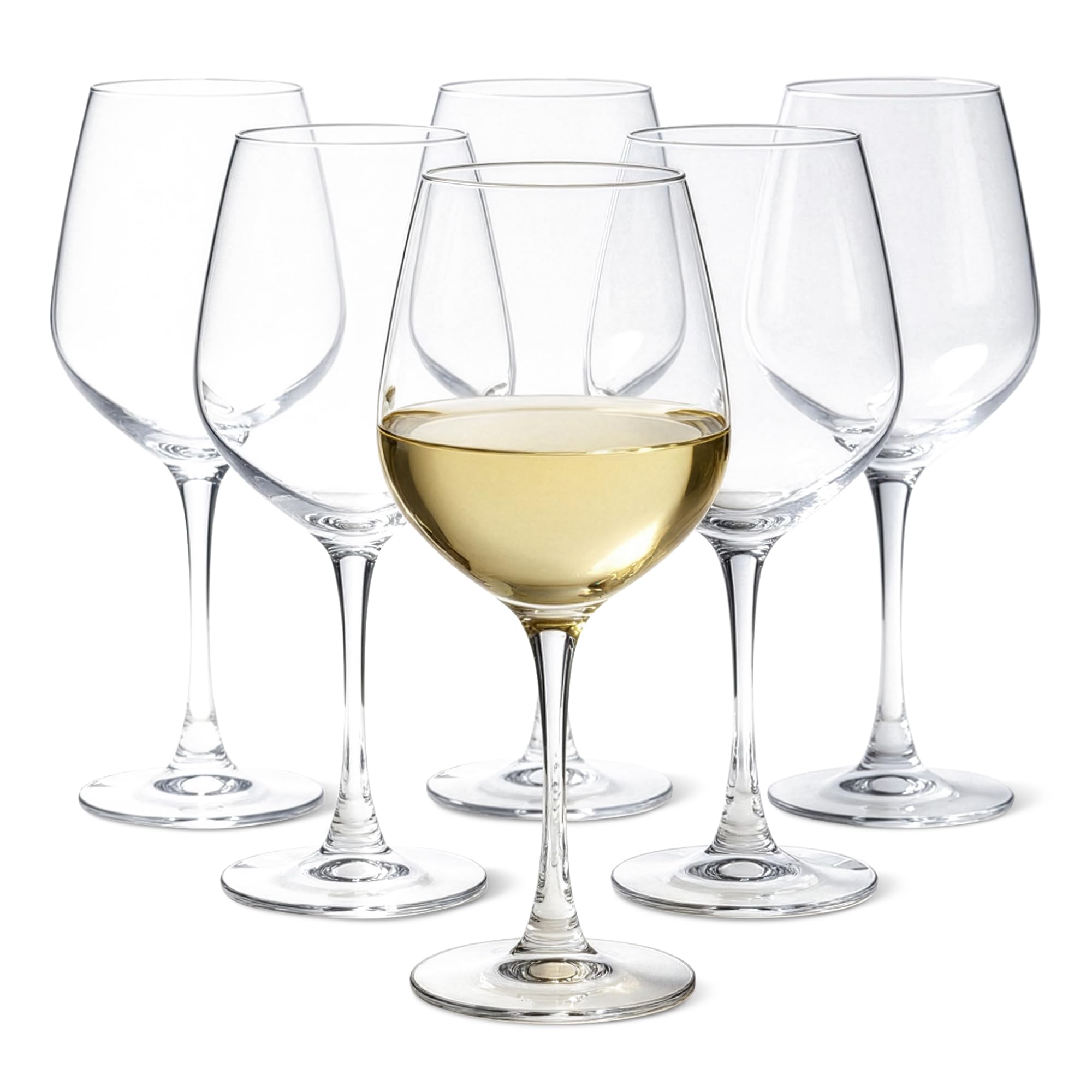 Verres à vin blanc incassables au lave-vaisselle en lot de 6 pièces