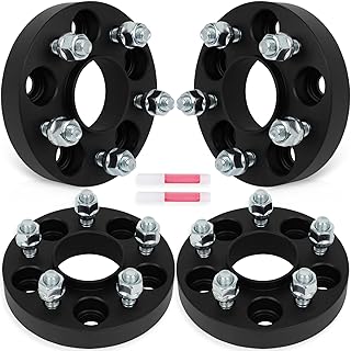 SCITOO 4Pcs 5x108 Wheel Spacers 1 inch Bore 63.4mm Studs 12x1.5 5 Lug Wheel Spacers Fit for Lincoln Corsair 2020-2022,for Jaguar XF 2009-2022