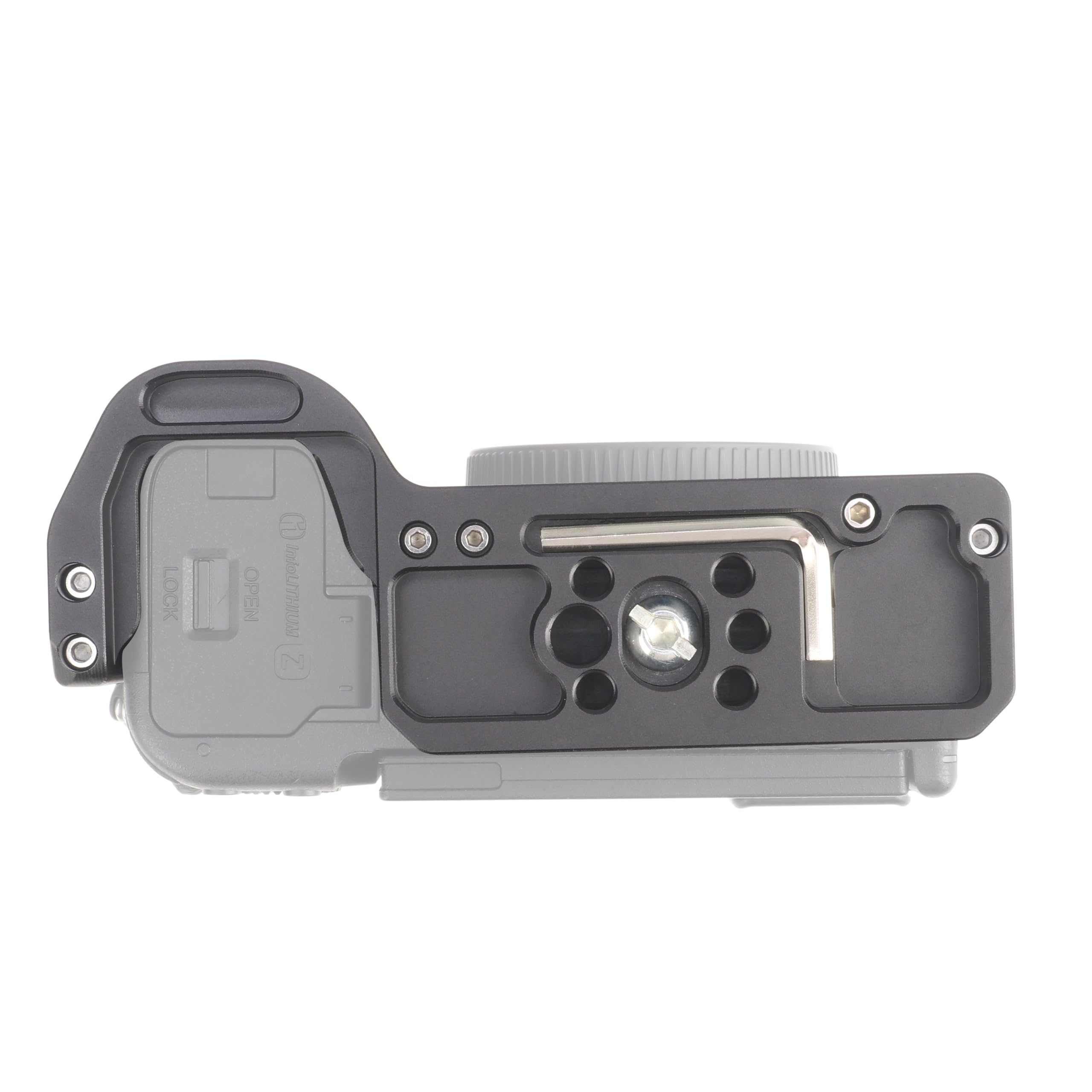 Hersmay A6700 Camera Cage Support, Video Stabilizer Kamera Jaula con Top Handle für Sony A6700 Kamera Zubehör DSLR Rig mit Cold Shoe, Handle Locating Holes, Multiple 1/4" 3/8" Screw Holes