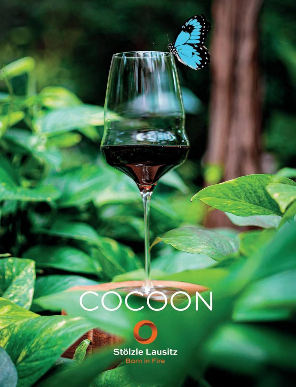 シュトルツル・ラウジッツ(Stolzle lausitz)ドイツ製 カラーステム ペア ワイングラス ブルー