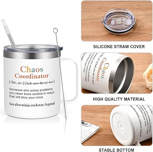 Miniatura 2 de GINGPROUS Juego de regalos de coordinador del caos, regalos de jefe para jefe de mujer, regalos de trabajo de inspiración para compañeros de