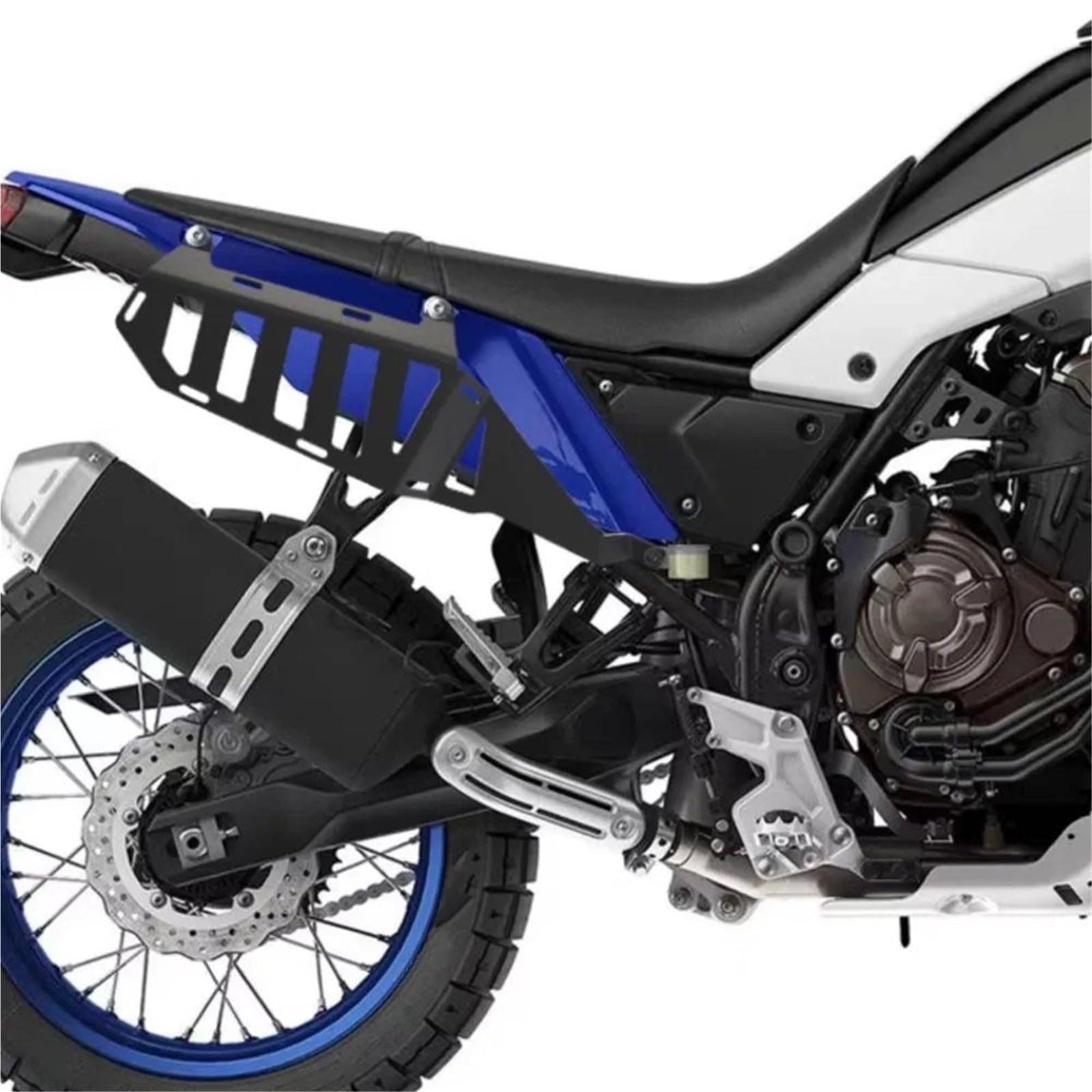 Uchwyt Topcase Uchwyt mocujący boczne kufry bagażnika pasuje do Yamaha Tenere 700/T7/T700 Tenere700 Rally World Raid 2020-2023 motocyklowy Wspornik(Black)