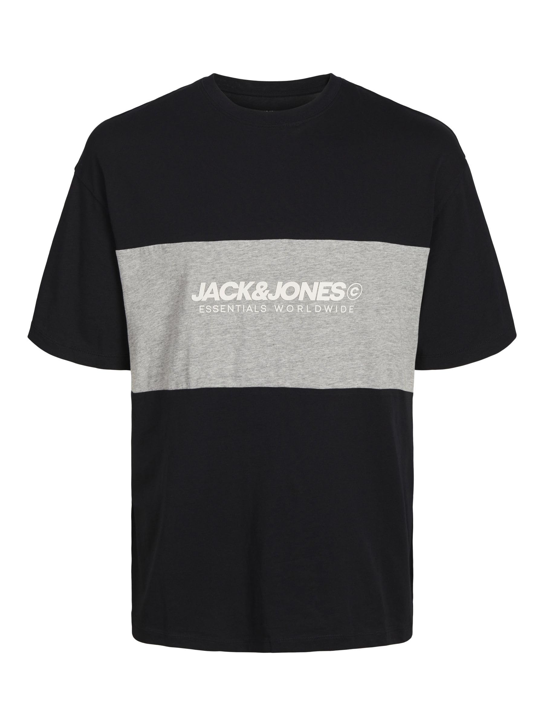 Jack & Jones Men's Black Blocking T Ss O Xxl