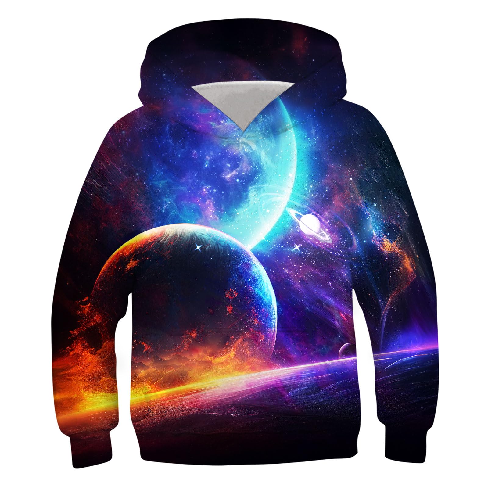 RAISEVERNUnisex 3D Realistic Digital Print Pullover Hoodie Hooded Sweatshirt S-XL