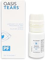 Oasis Tears PF OT6400 Preservative-Free Lubricant Eye Drops for Dry Eye Relief - Hydrating Artificial Tears 0.34 fl oz