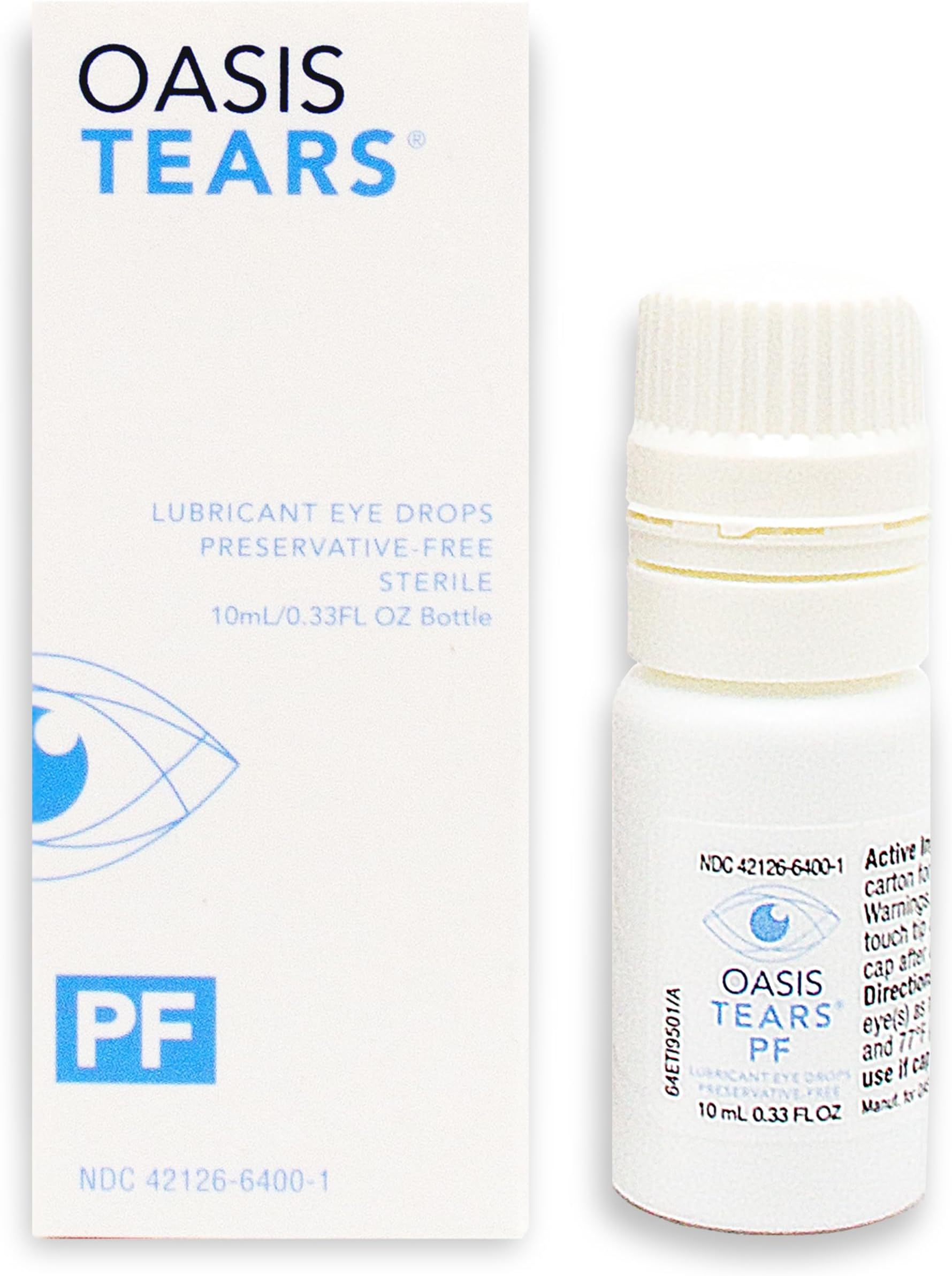 Oasis TEARS PF Preservative-Free Lubricant Eye Drops Relief for Dry Eyes, 0.34 Ounce