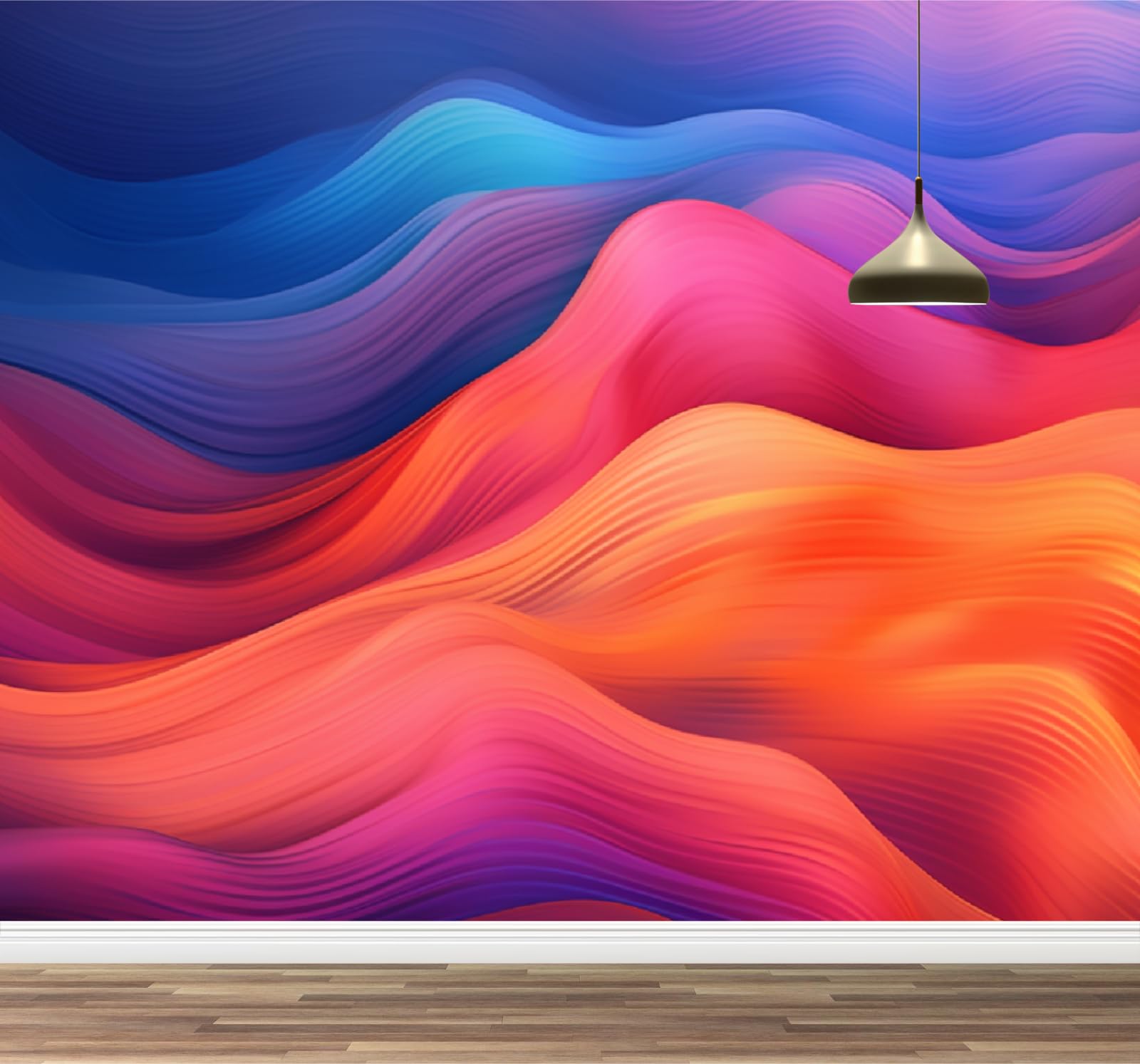 Papier peint 3D salon moderne grand format décor abstrait pour mur tv