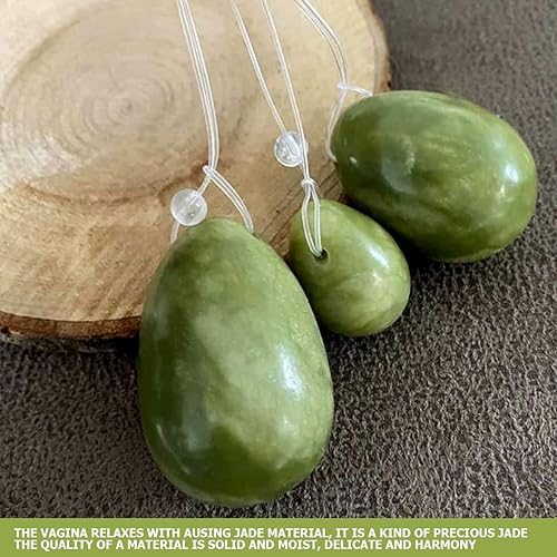 Miniatura 4 de FERCAISH Juego de piedras de masaje de huevos, 3 piezas de piedra natural de masaje, bolas de liberación de ejercicio para el estrés para mujeres