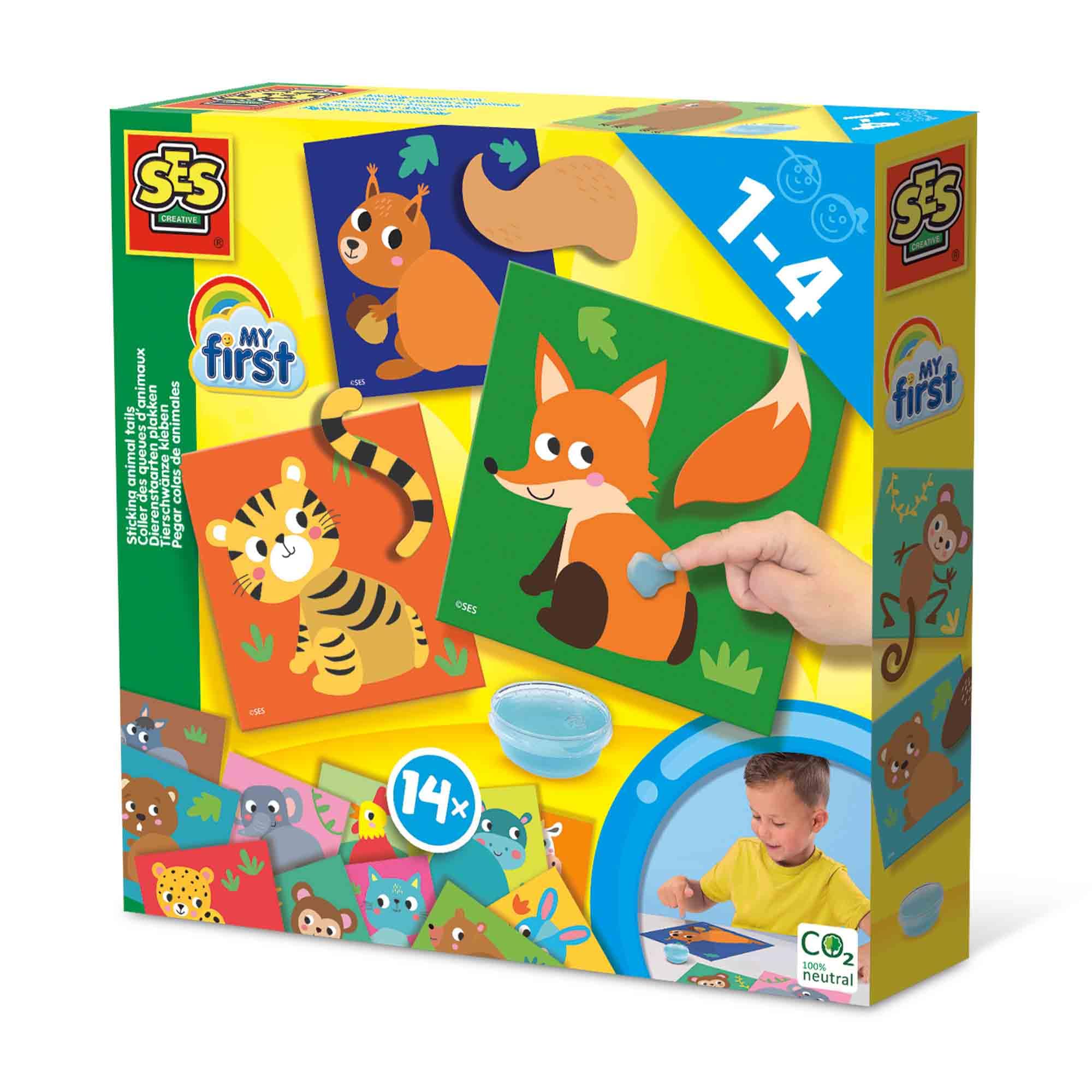 SES Creative My first - Sticking animal tails
