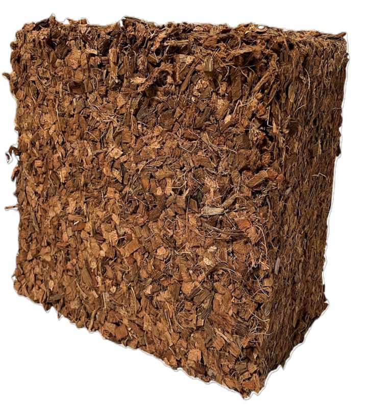 Kokosfaserziegel grob, 3 x 50 Liter, ca. 4,5kg je Kokosziegel,Kokoschips,Anzuchterde