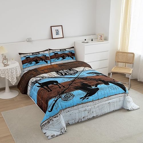 Miniatura 66 de Castle Fairy Juego de edredón con bandera estadounidense, tamaño King, ropa de cama de animales de pastor alemán para niñas y adolescentes, juego