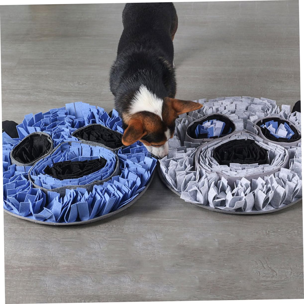 Gatuida Schöne Schnüffelmatte Hund Futtermatte 50x50cm Filzstoff rutschfest Pandaform Interaktives Spielzeug Für Welpen Und Kleine Hunde