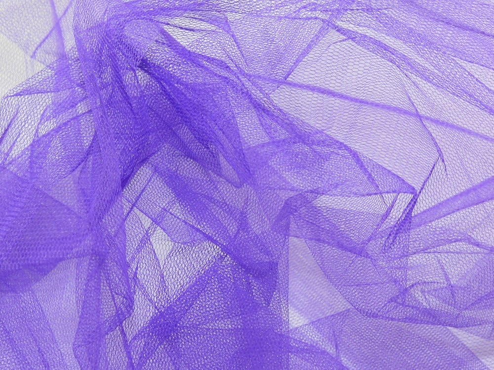 54" wide Dress Net Fabric Purple - per metre