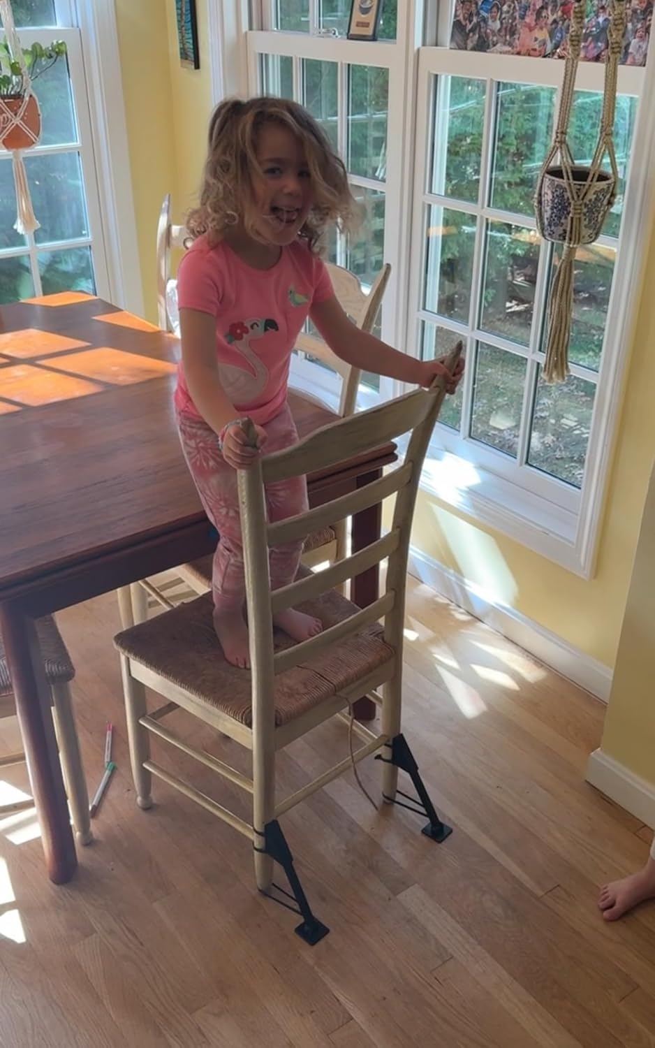 Classic, Anti Tipping Chair Stabalizer, Childproof your kitchen chairs, protect your kids from accidents, Set for 1 chair, highchair stabalizer