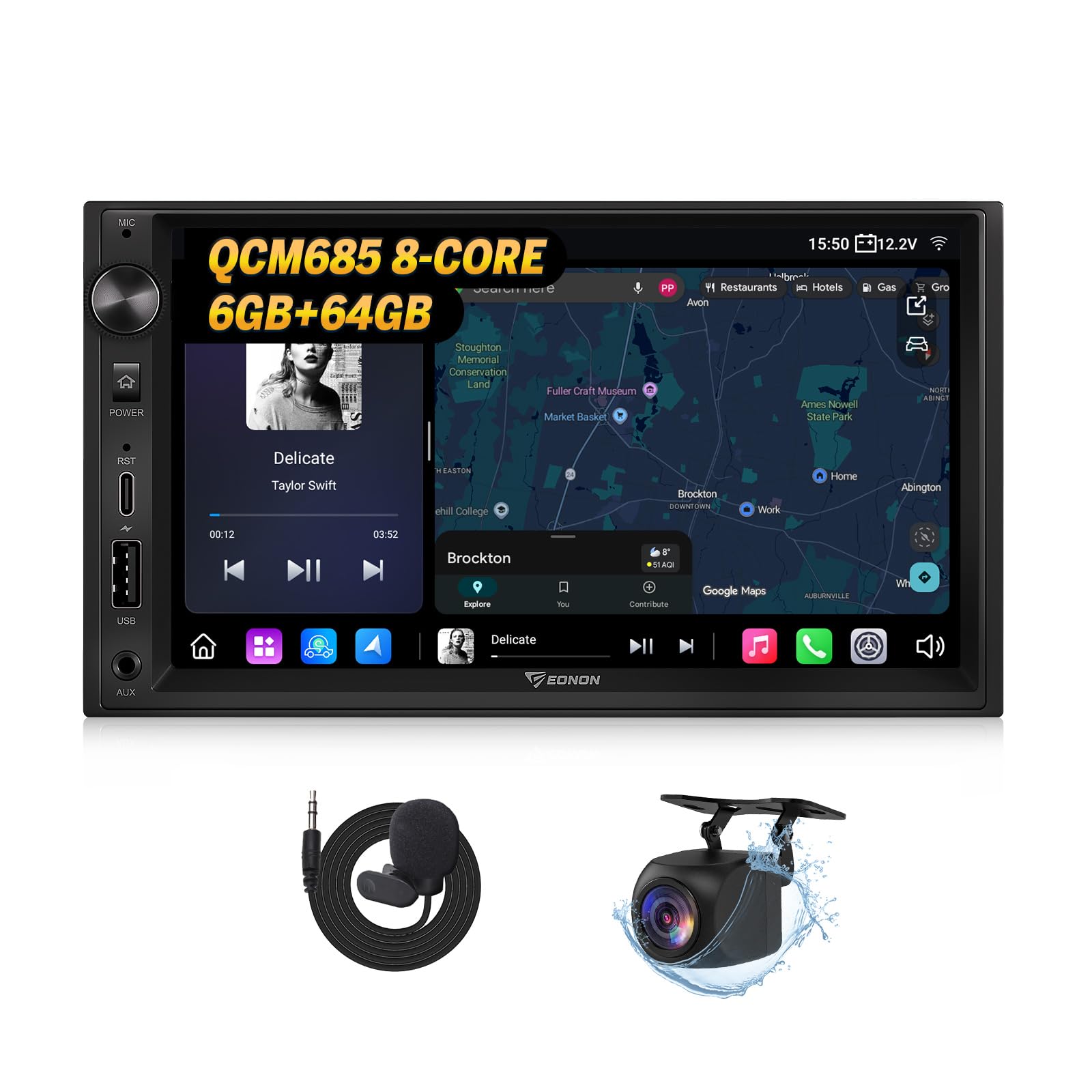 Photo 1 of Eonon 6GB+64GB Double Din Car Stereo 7" Headunit UX6S2