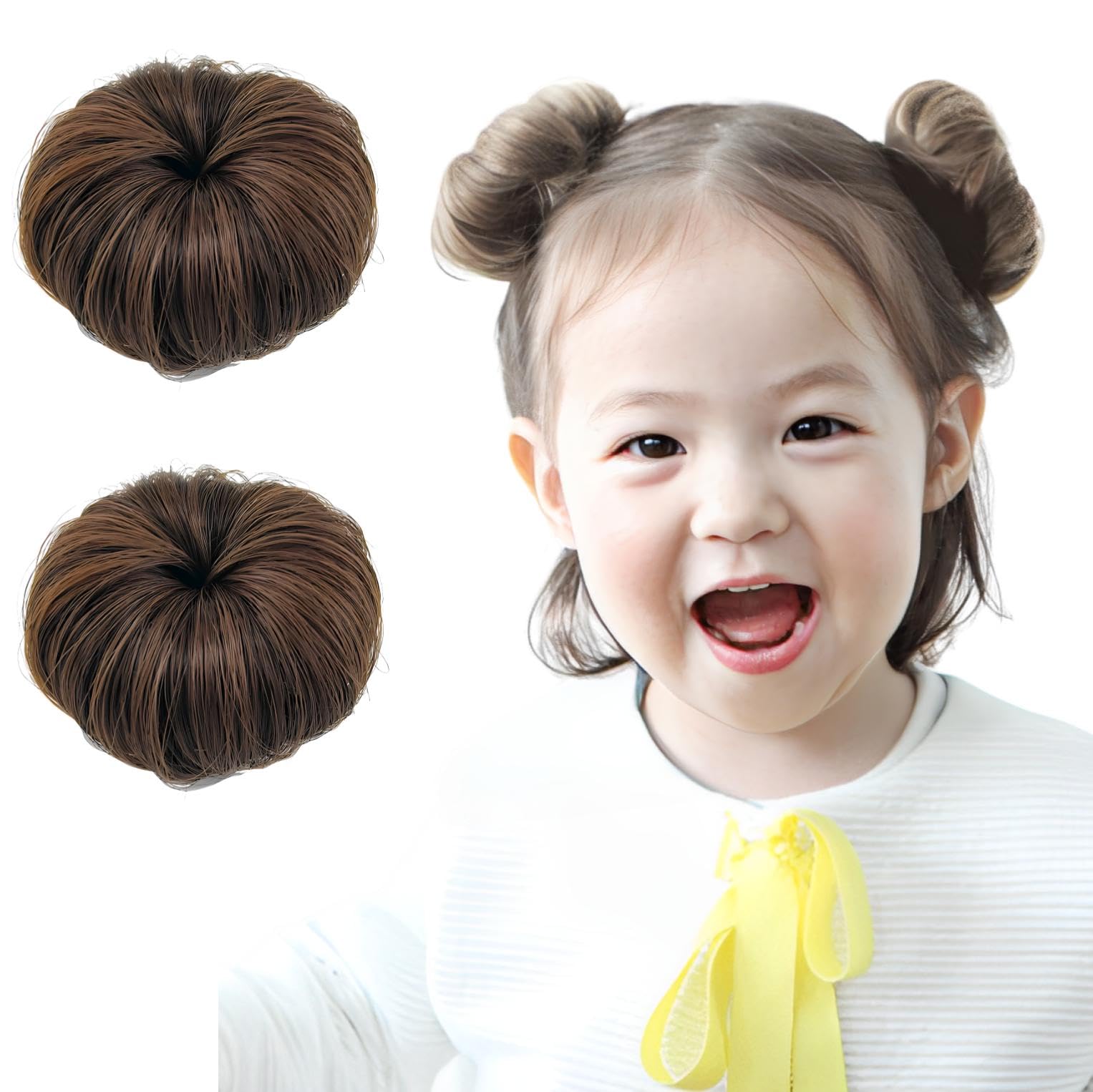 Amazon.co.jp: fogman おだんごウィッグ お団子ウィッグ 子ども用