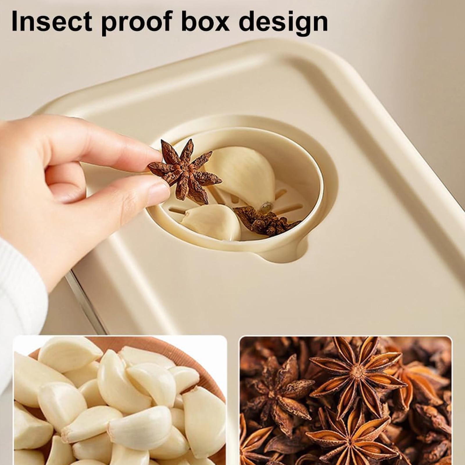 Dispensador de Arroz 10kg, Contenedor Hermético para Alimentos con Taza Medidora, Sin BPA, Recipiente Antihumedad para Arroz, Cereales, Judías, Avena y Organización de Cocina