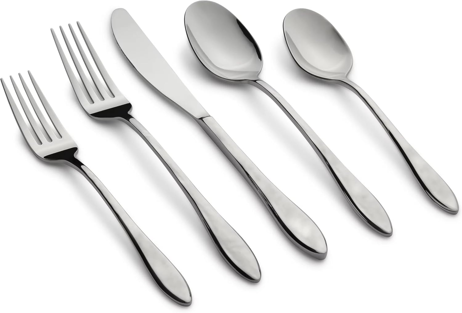 Cambridge 350920P660 Cassis Textured Mirror 20-Piece Flatware Set