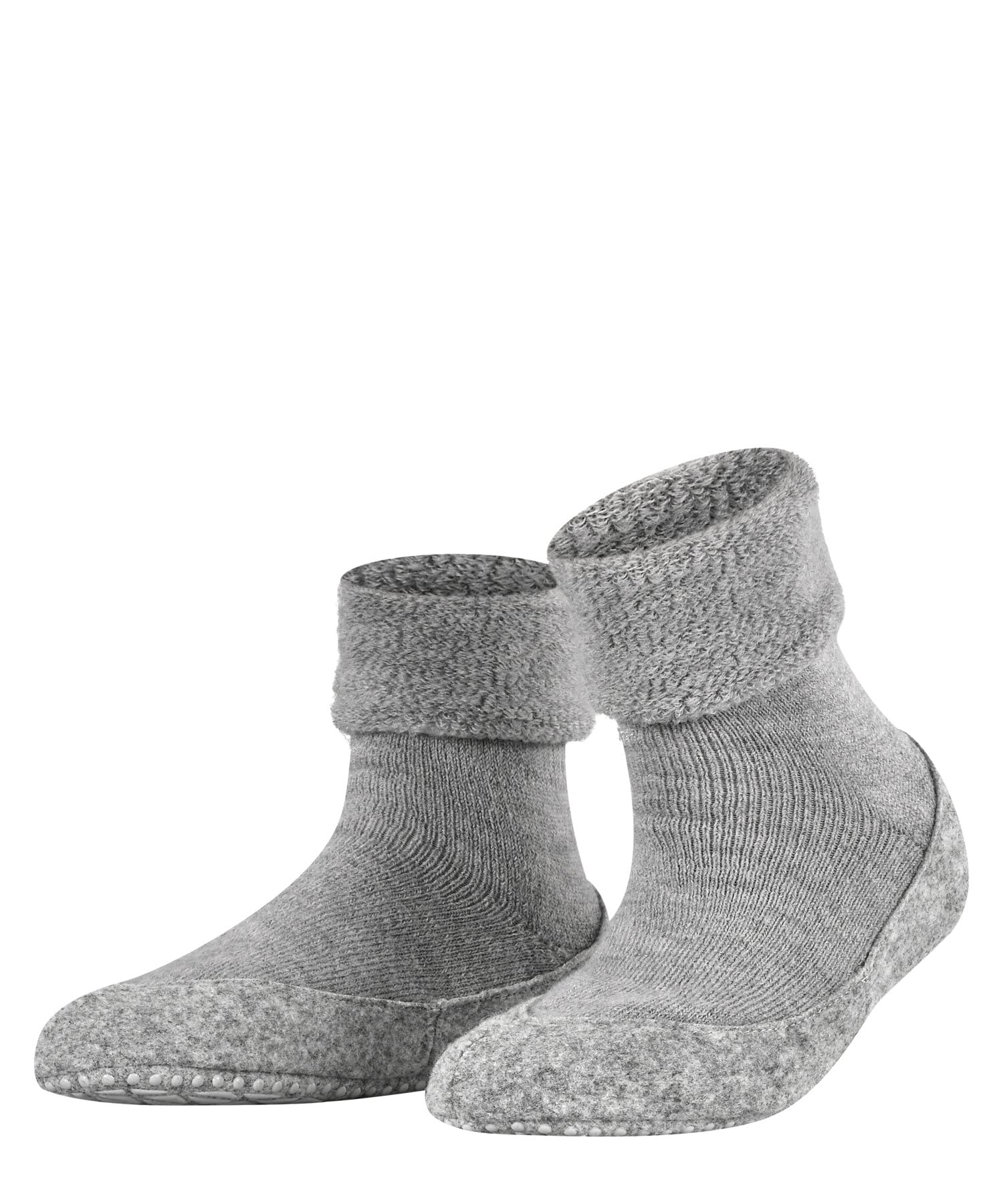 FALKE Women's Cosyshoe Slipper Socks, Grey (Light Grey 3400), 9.5-10.5