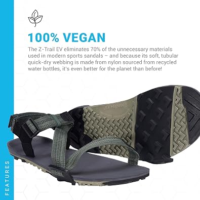 Xero Shoes Men's Z-Trail EV Barefoot Hiking Sandals